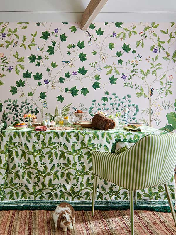 Sanderson gardin og møbelstoff Oaknut Stripe