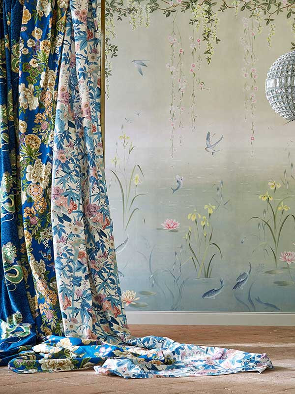 Sanderson gardin og møbelstoff Bamboo & Bird