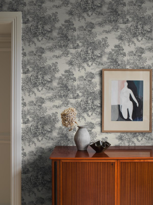 Toile de Jouy tapet fra Borås | Tapetgalleriet