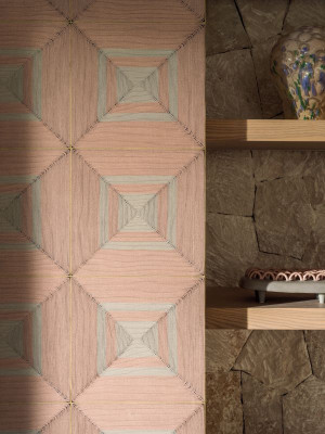 Carrés jalonnés tapet fra Elitis | Tapetgalleriet